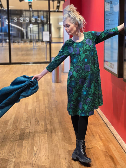 Klänning A - linje Ranka Blå | Rino - Rino Design Sthlm