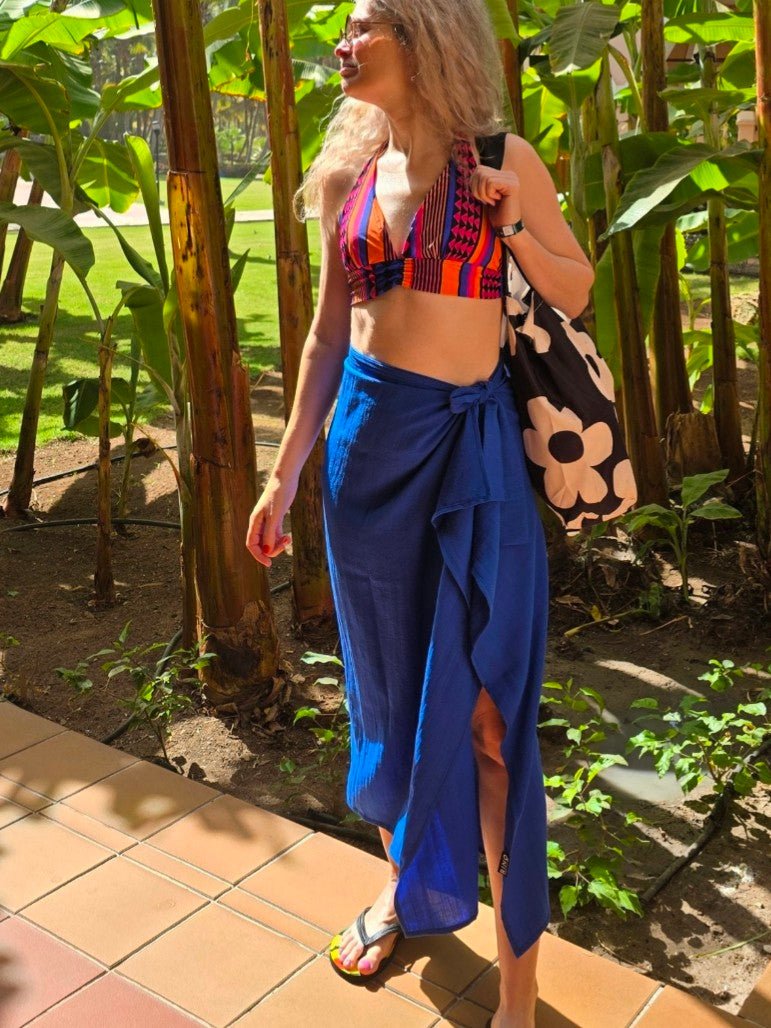 Kornblå Sarong | Rino Standard product i Mindre från Rino Design Sthlm
