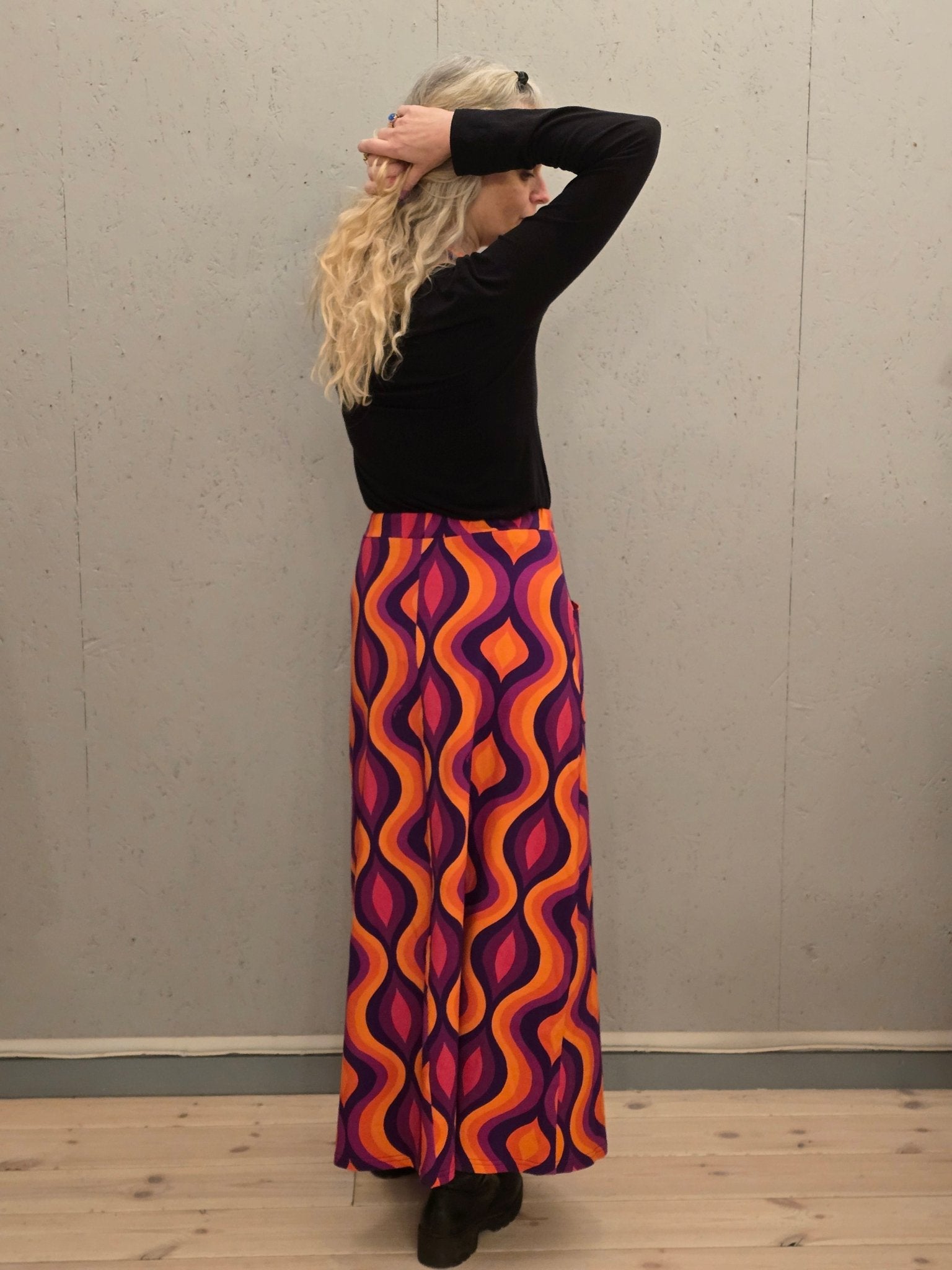 Lång Trikåkjol Venus | Rino Kjol i S från Rino Design Sthlm