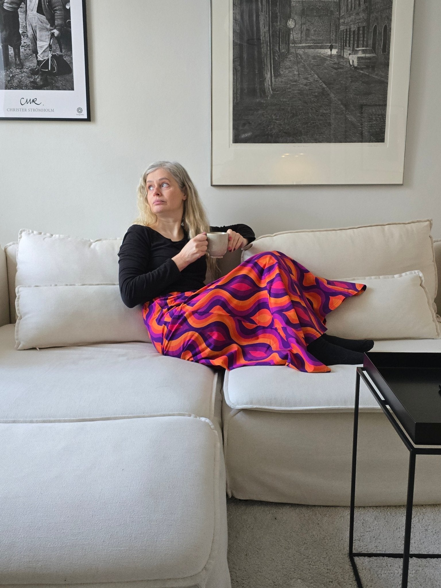 Lång Trikåkjol – Venus by Rino - Rino Design Sthlm