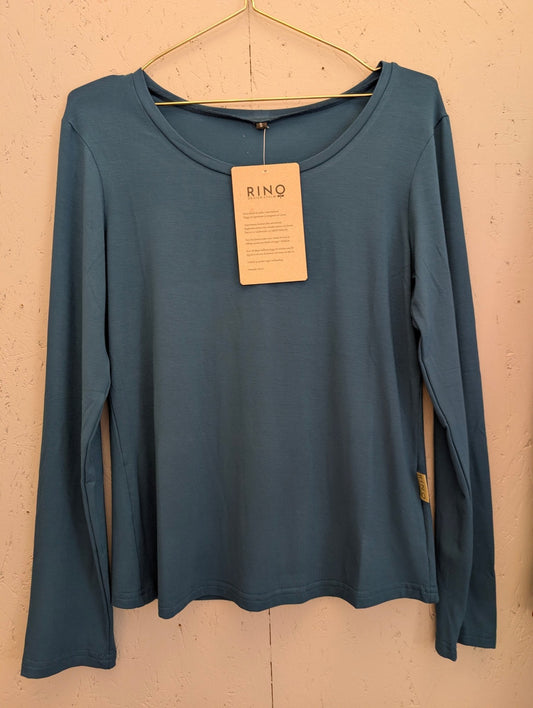 Långärmad tröja Bambu Petrol - Rino Design Sthlm