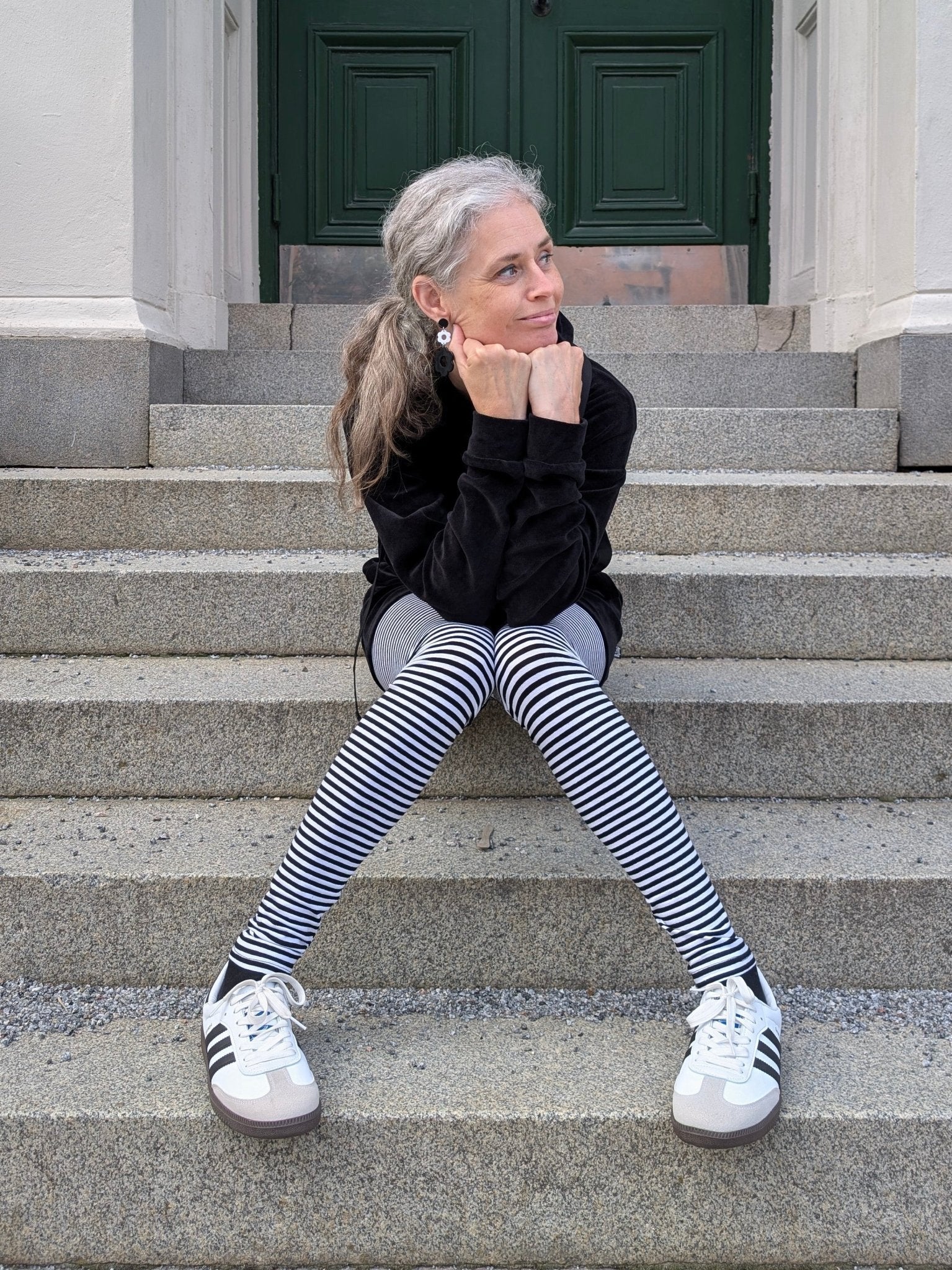 Leggings Randiga | Rino Leggings i S från Rino Design Sthlm