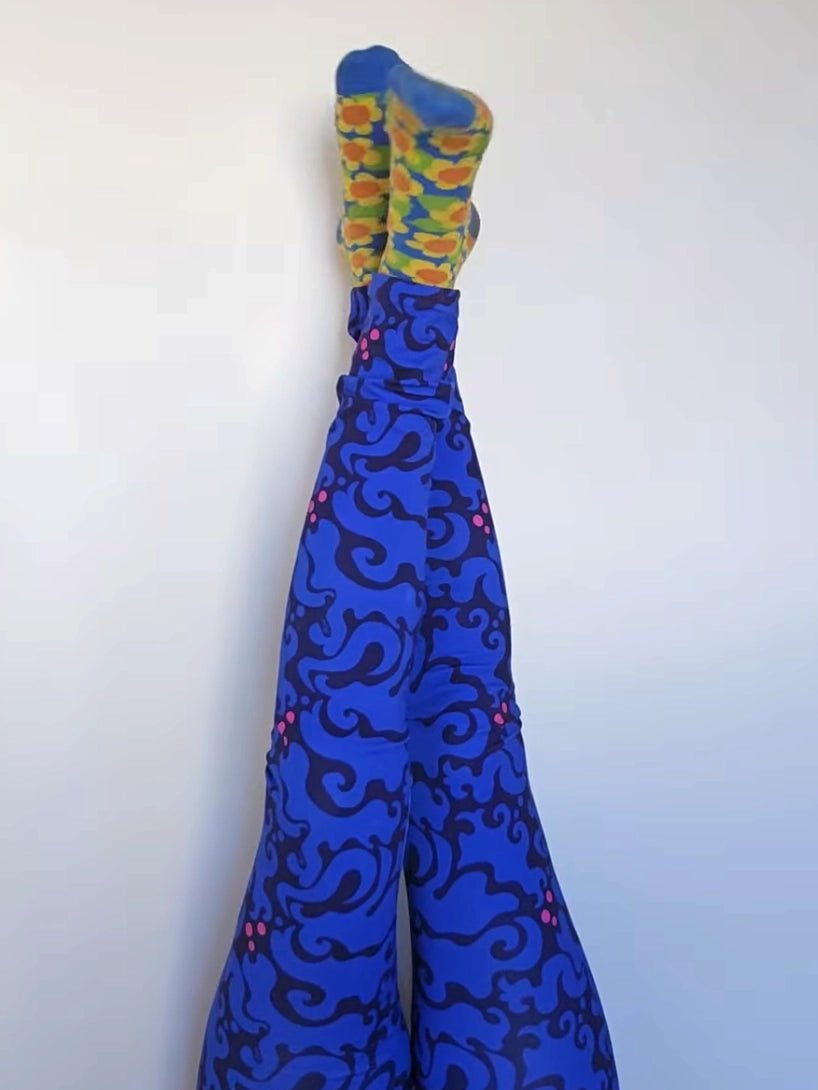 Leggings Virvel Blå | Rino Leggings i S från Rino Design Sthlm