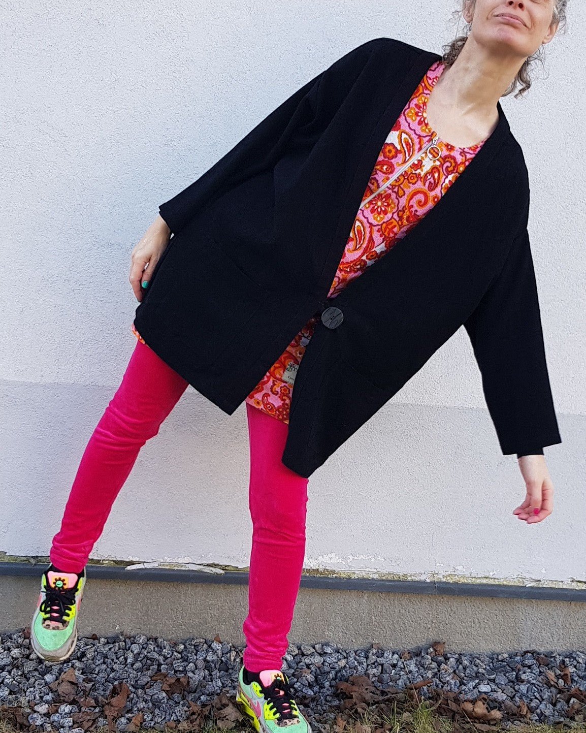 Kavaj Linne Svart | Rino Kavaj i One size från Rino Design Sthlm