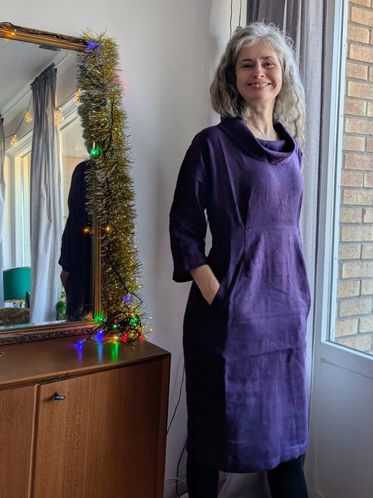 Linneklänning Jackie Lila - Rino Design AB