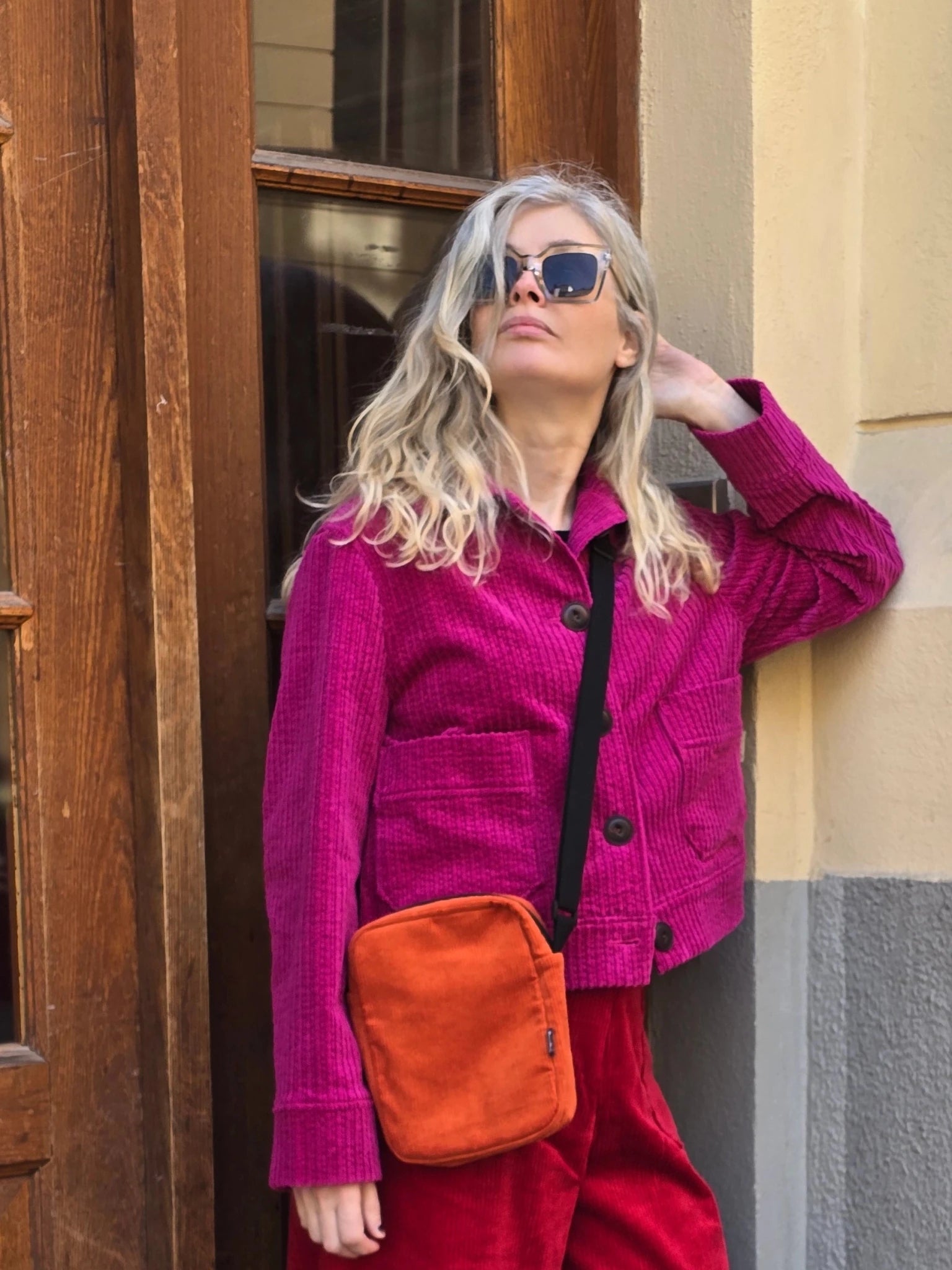 Manchesterjacka Cerise | Rino Jacka i S från Rino Design Sthlm