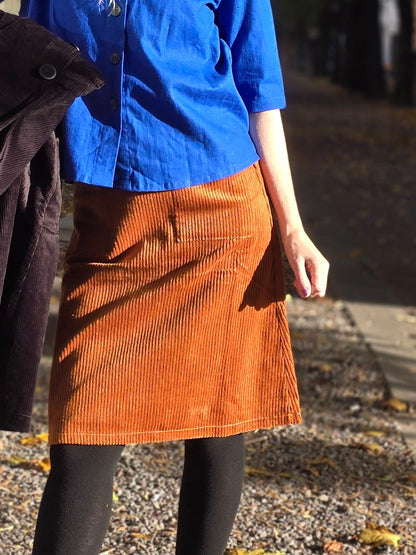 Manchesterkjol konjak - Rino Design Sthlm