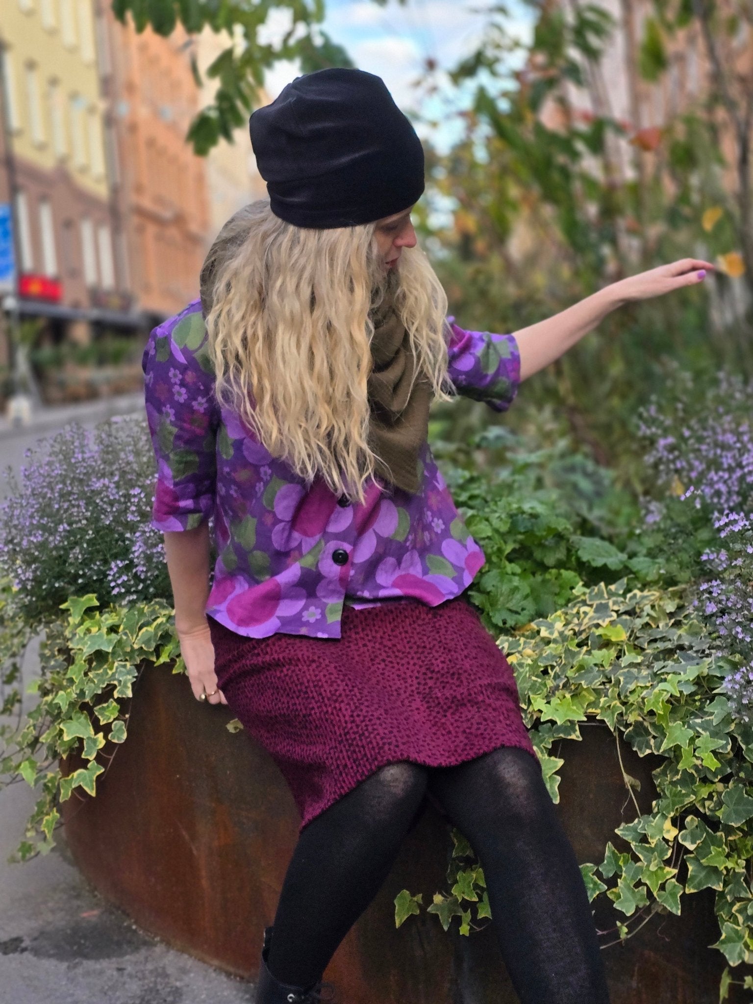 Mössa Velour Svart | Rino Mössa i One size från Rino Design Sthlm