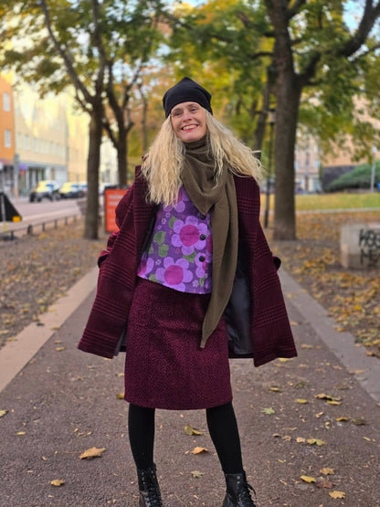Muslinsjal Trekant Militärgrön - Rino Design Sthlm