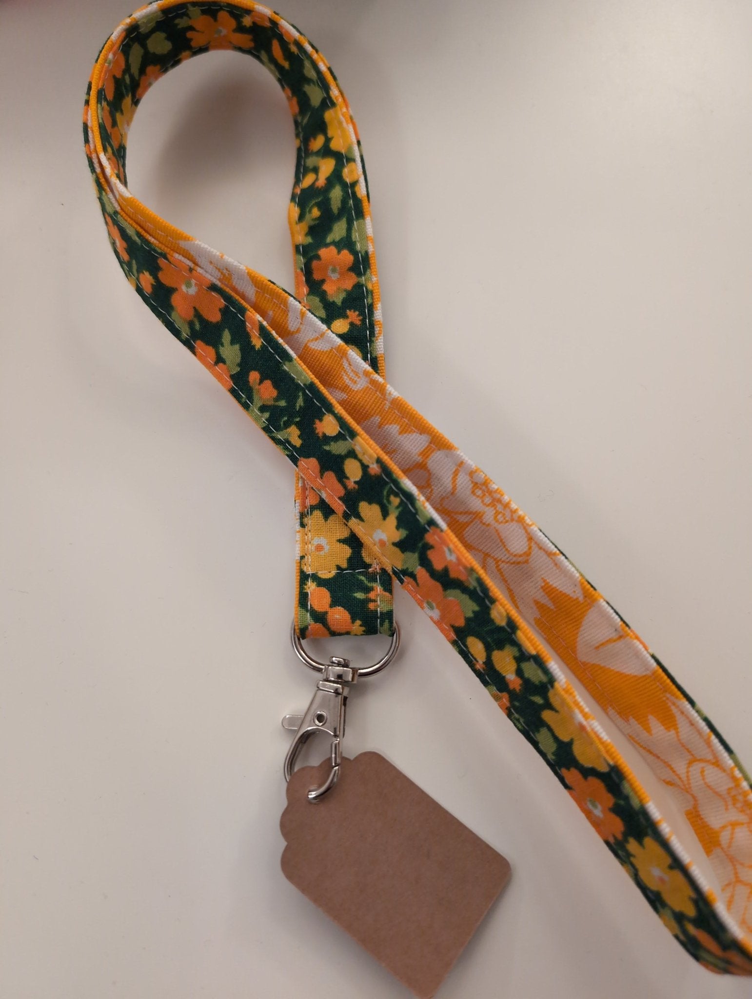Nyckelband retro orange grön | Rino Nyckelband i One size från Rino Design Sthlm
