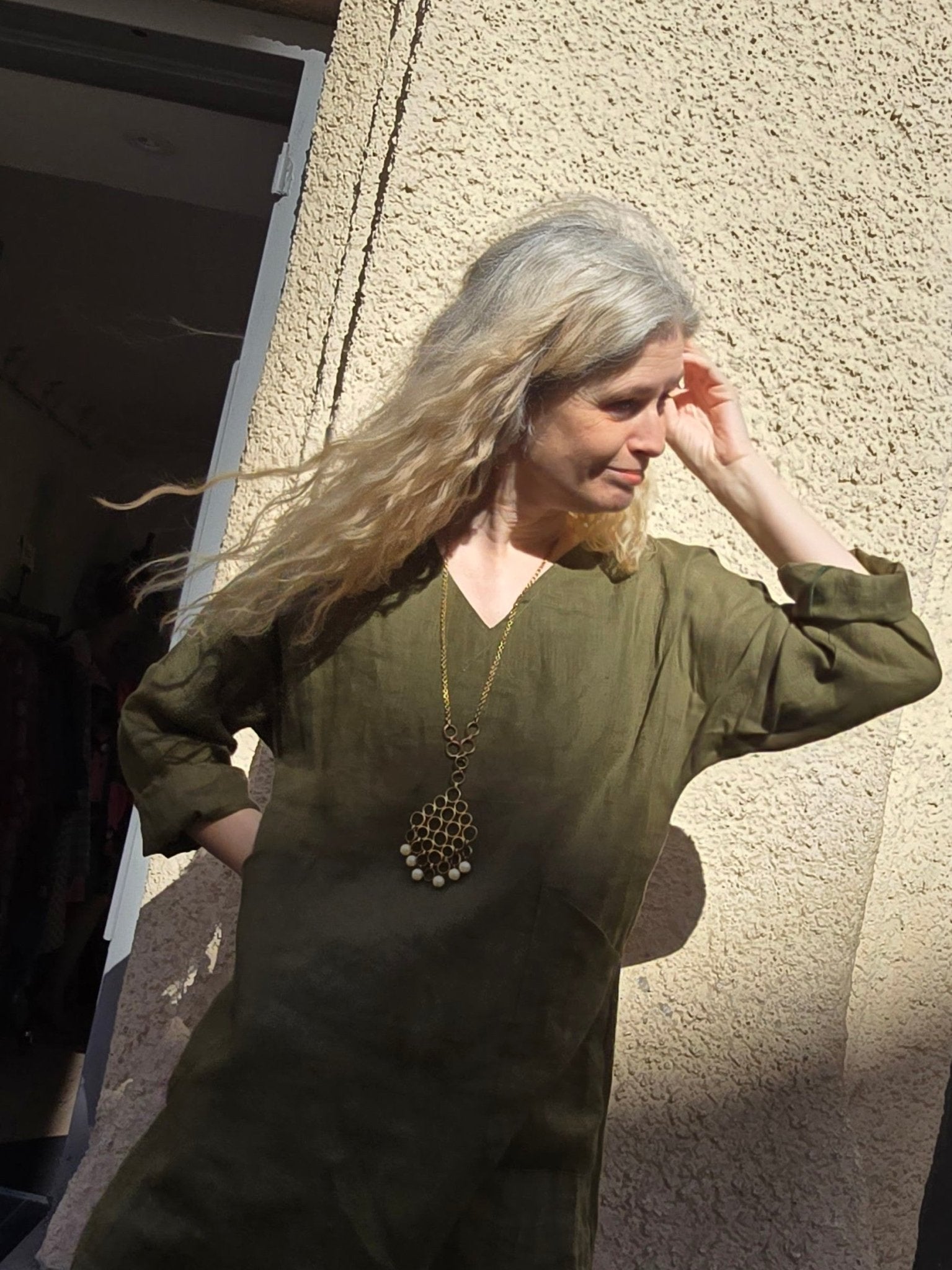 Klänning Vera Olivrgön | Rino Klänning i S från Rino Design Sthlm