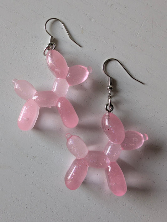 Örhängen Ballonghund rosa - Rino Design Sthlm