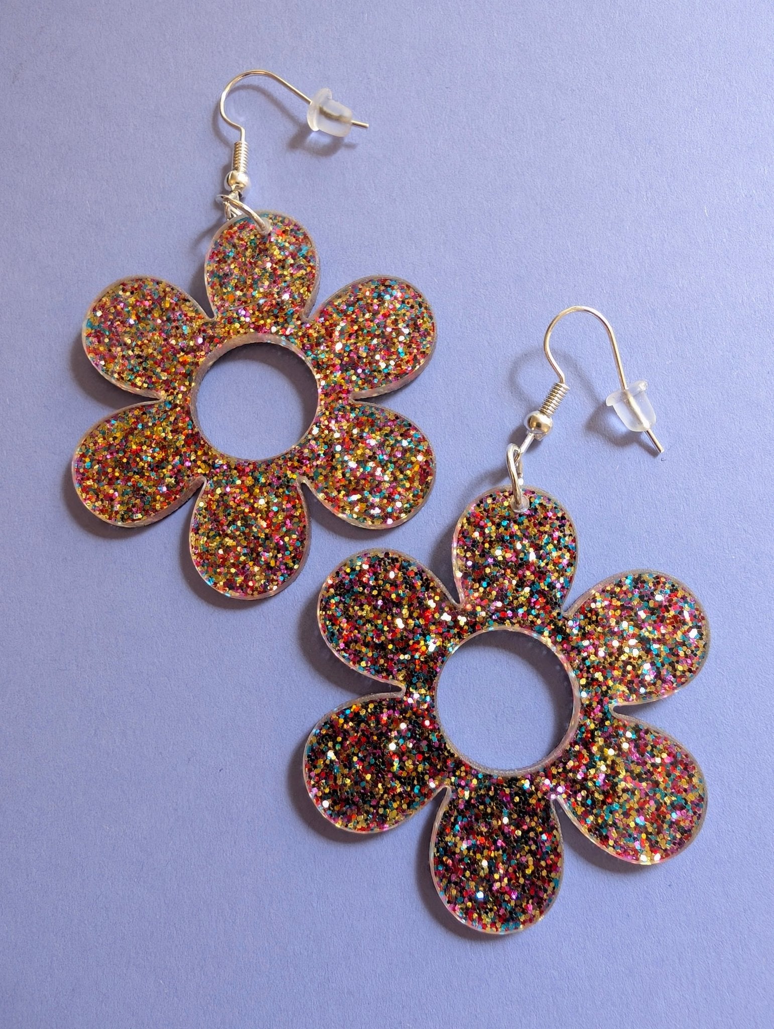 Örhängen Flower Power Glitterströssel | Rino Örhängen i Mindre från Rino Design Sthlm