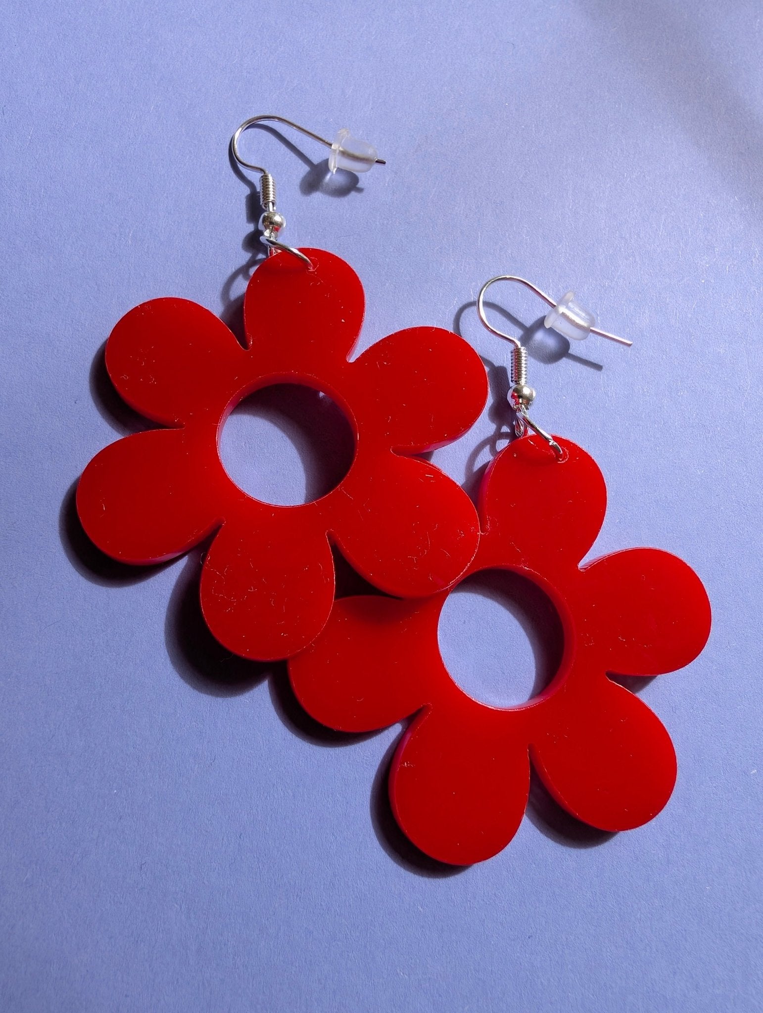 Örhängen Flower Power Röd | Rino Örhängen i Mindre från Rino Design Sthlm