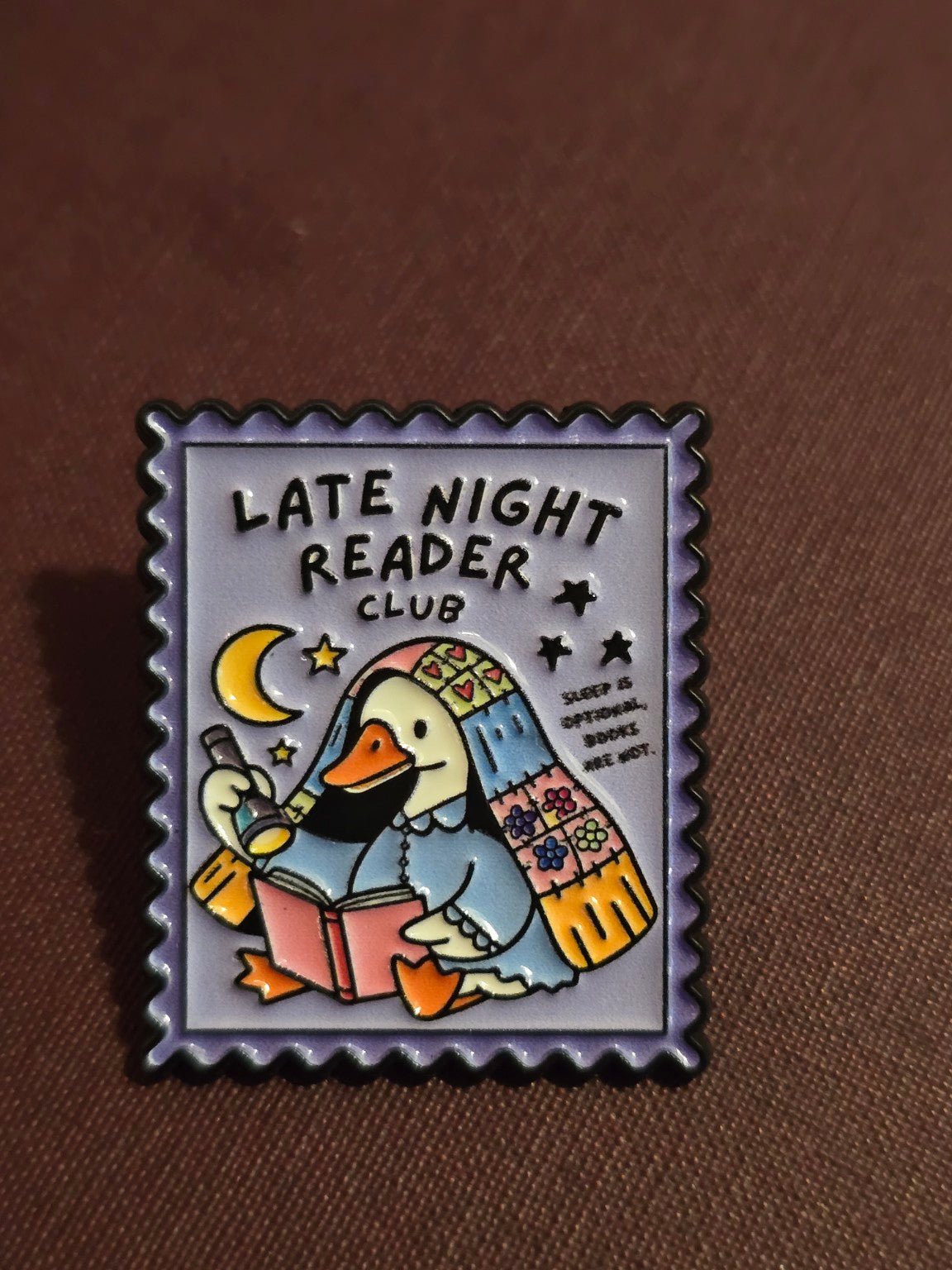 Pin Late Night Reader Club Pins i One size från Rino Design Sthlm