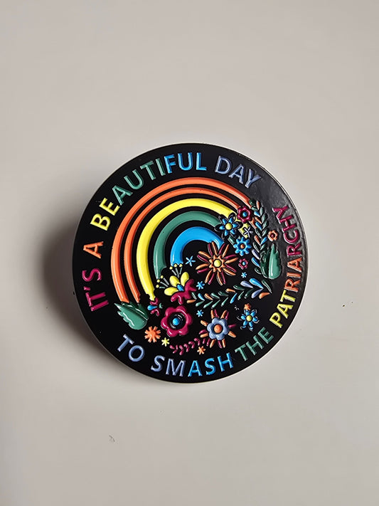Pin Smash the patriarchy - Rino Design Sthlm