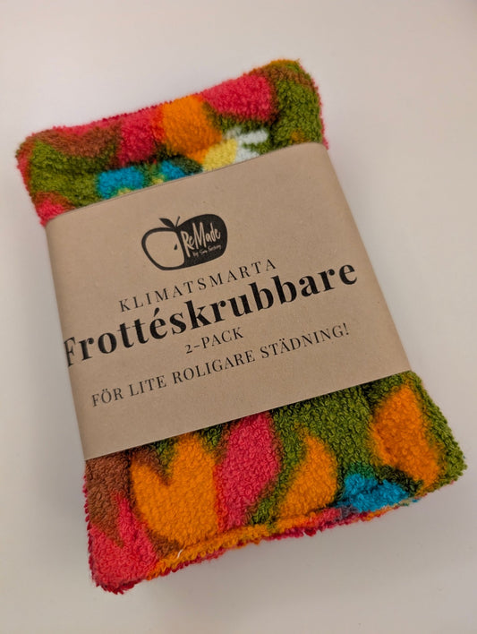 Retro frotteskrubbare färgglad 2 - pack - Rino Design Sthlm