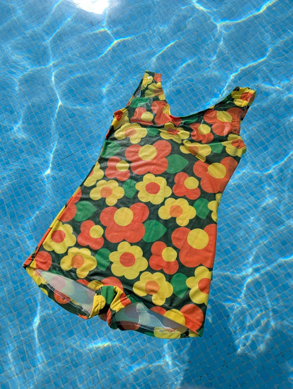 Retromönstrad Baddräkt Twiggy - Rino Design Sthlm