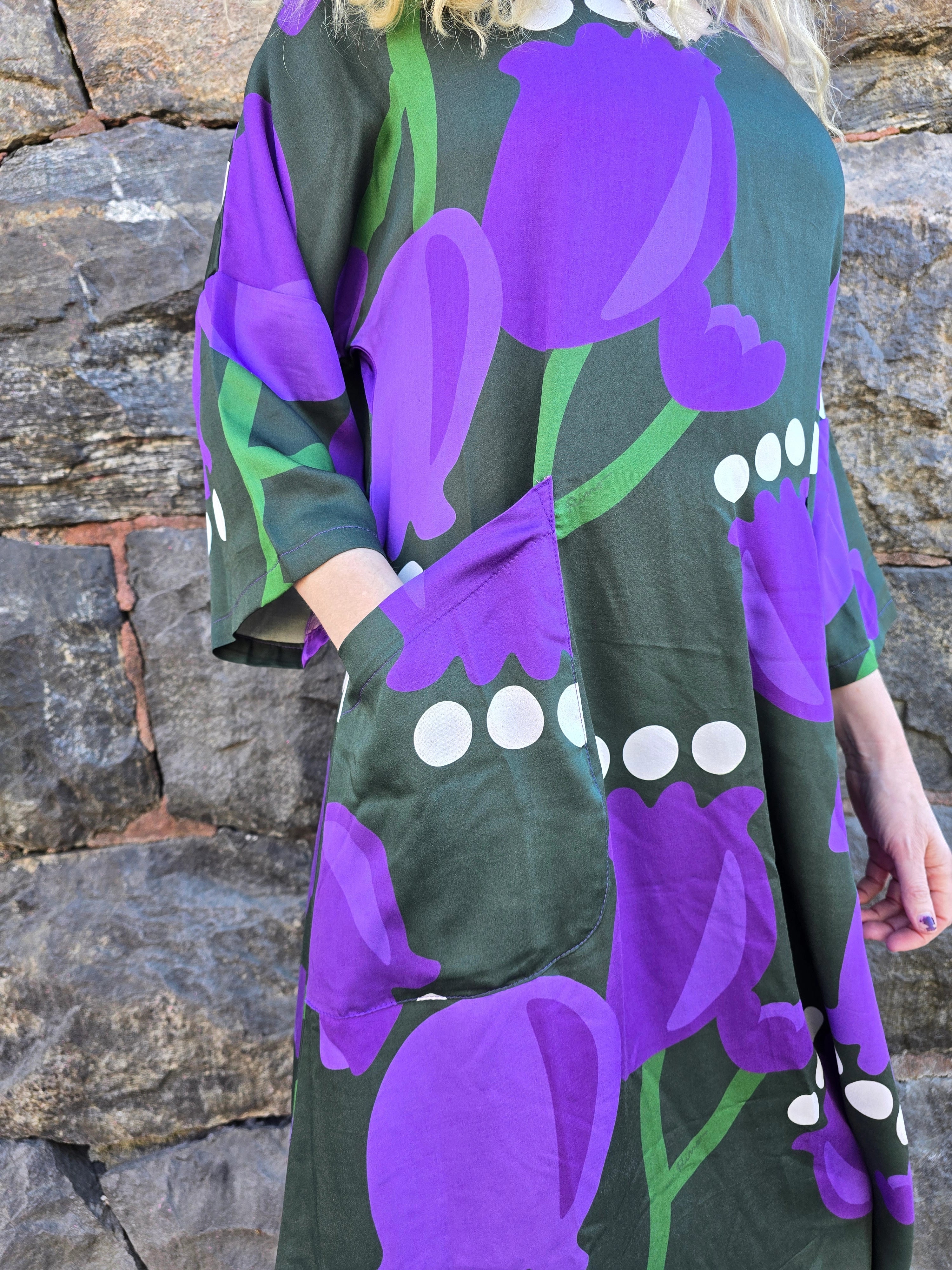 Klänning Vera Tulpan Lila | Rino