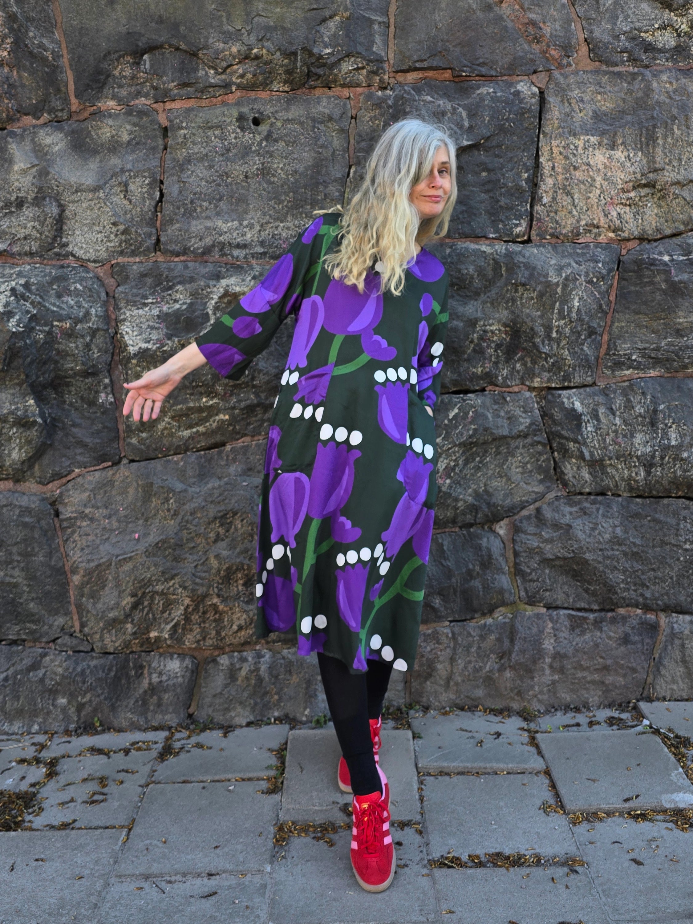 Klänning Vera Tulpan Lila | Rino