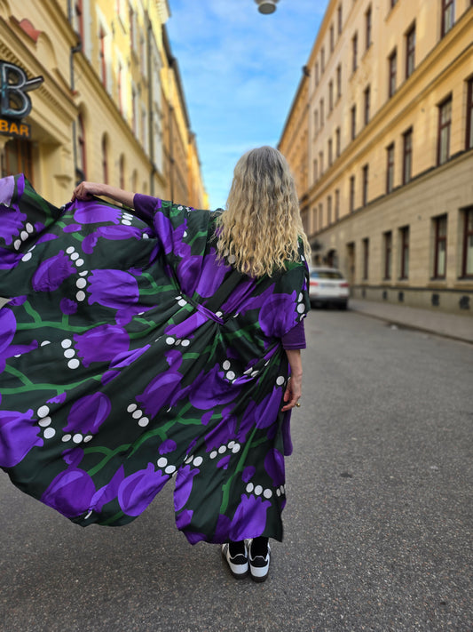 Kaftanklänning Multi Lila Tulpan