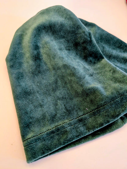 Mössa Velour Grön