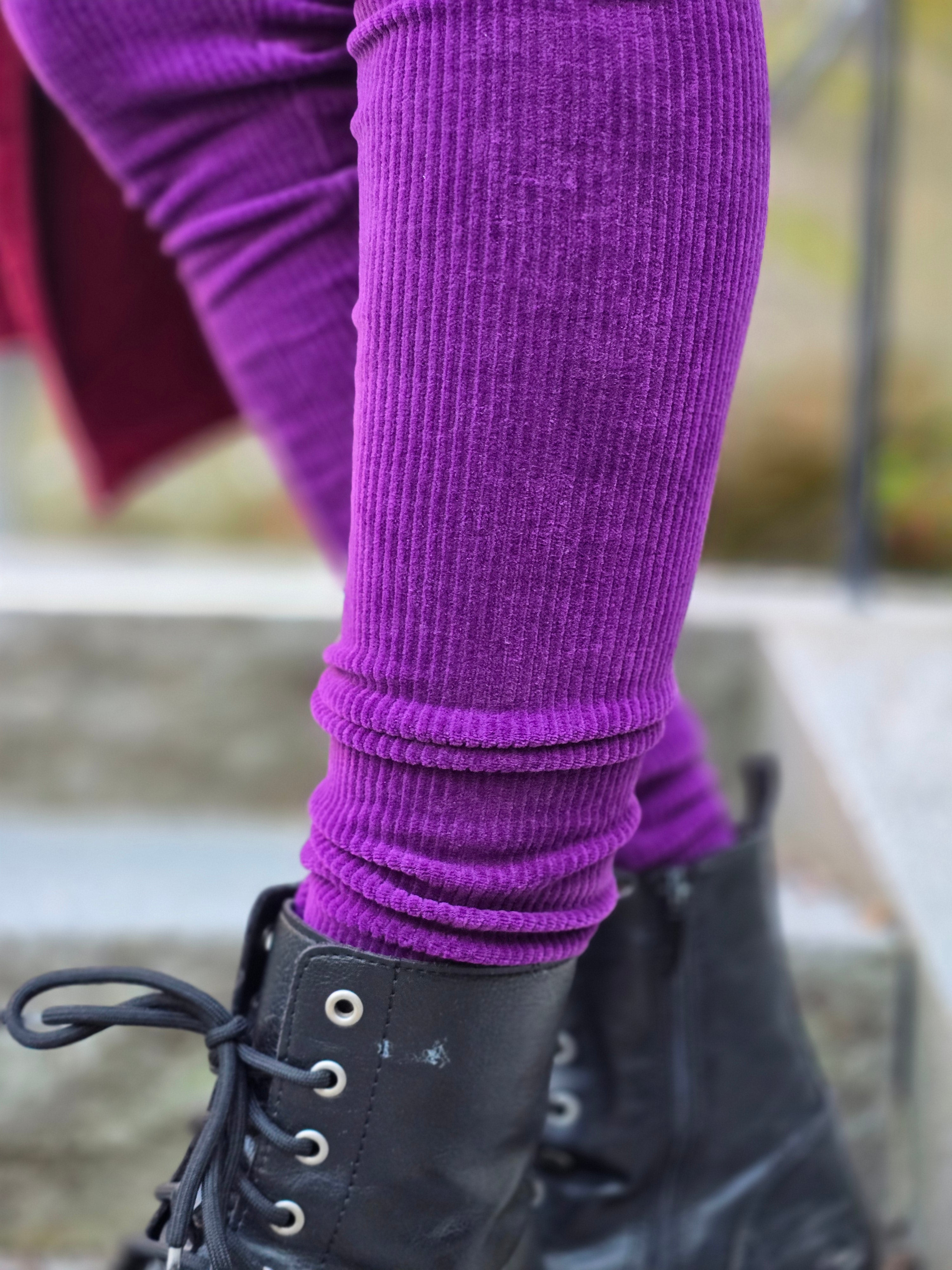 Leggings Manchestervelour Lila | Rino