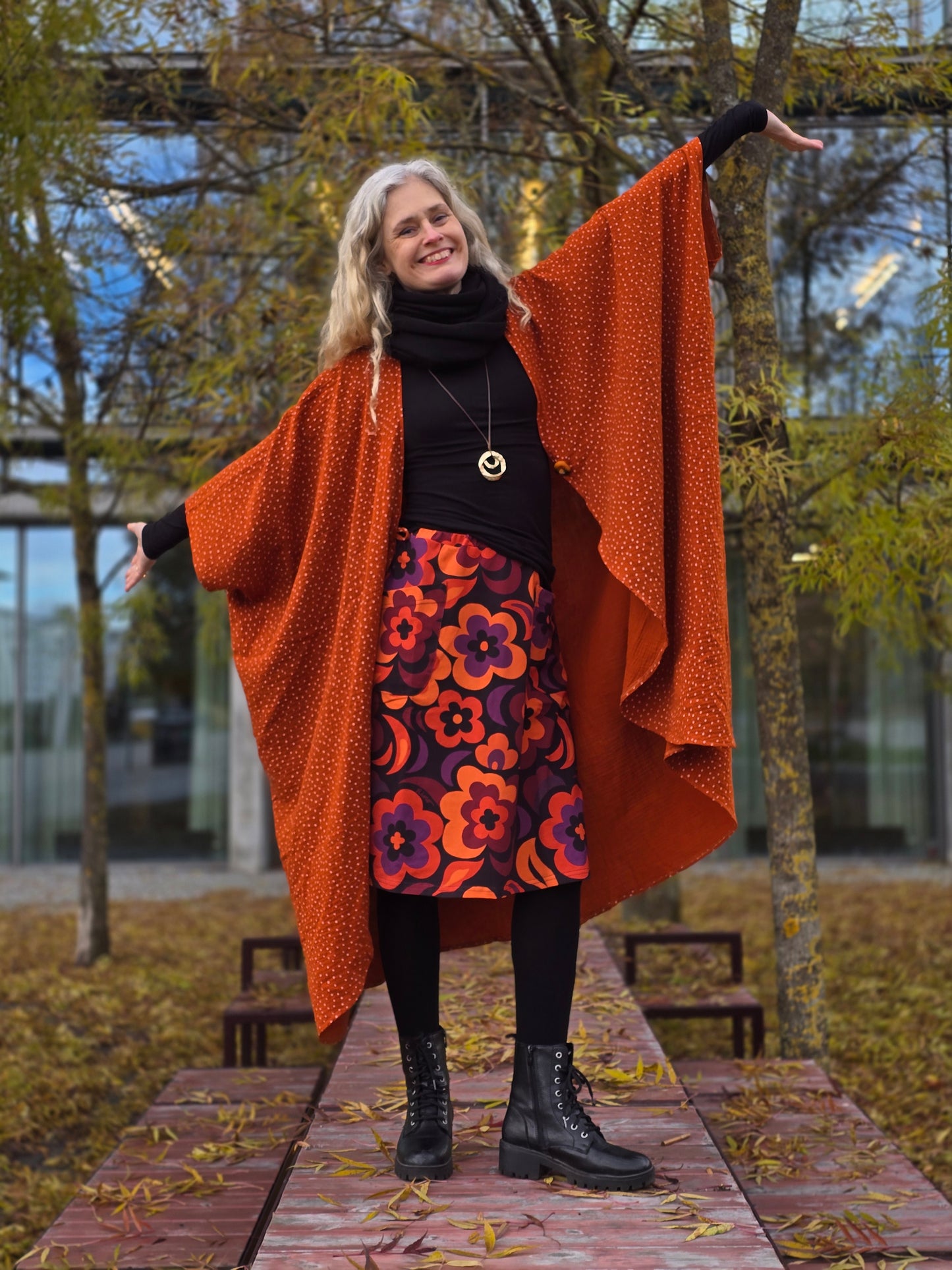 Kaftan Wonder Woman Rost Vita Prickar