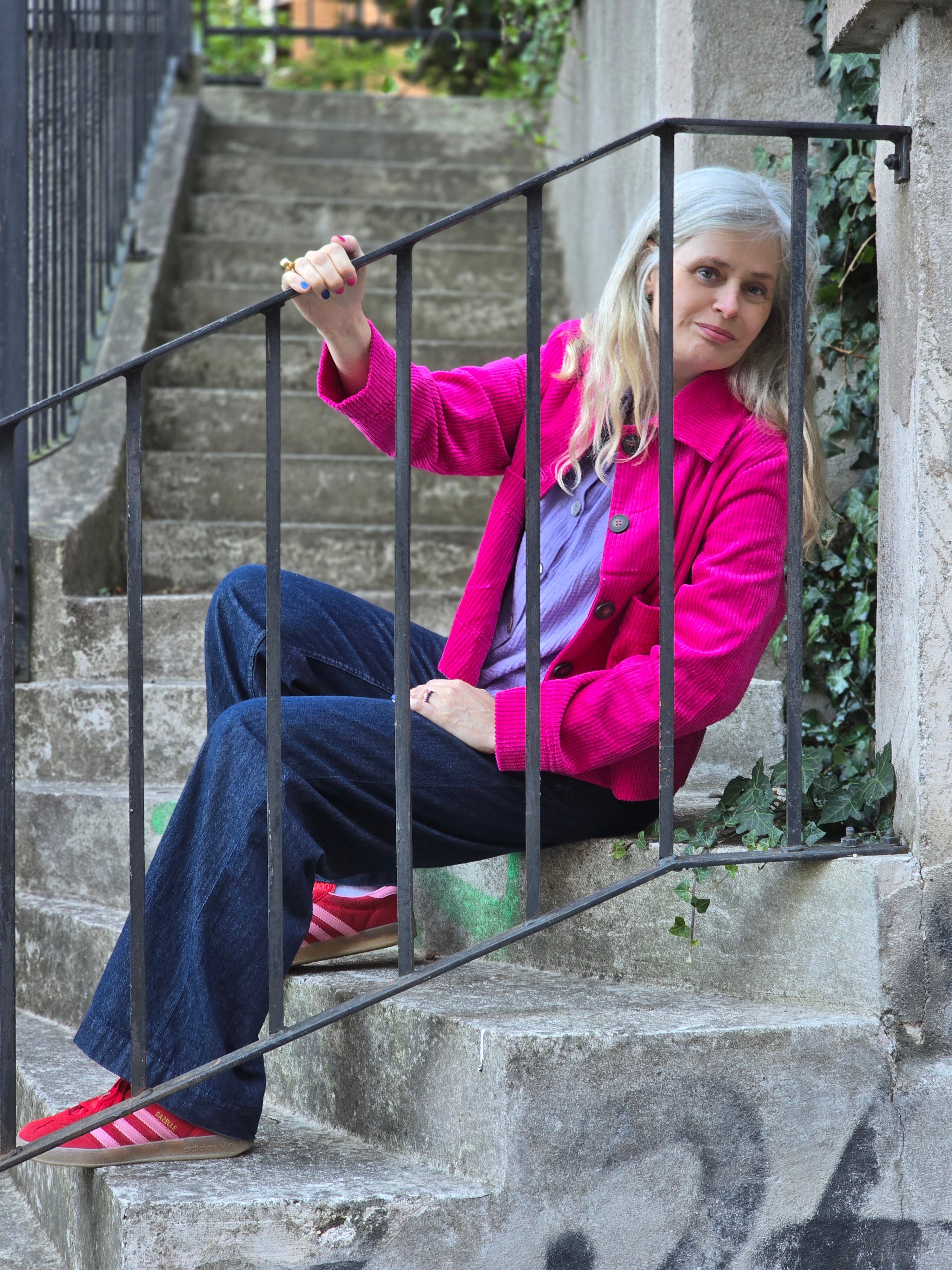 Manchesterjacka Dam Bubbelgum Rosa | Rino