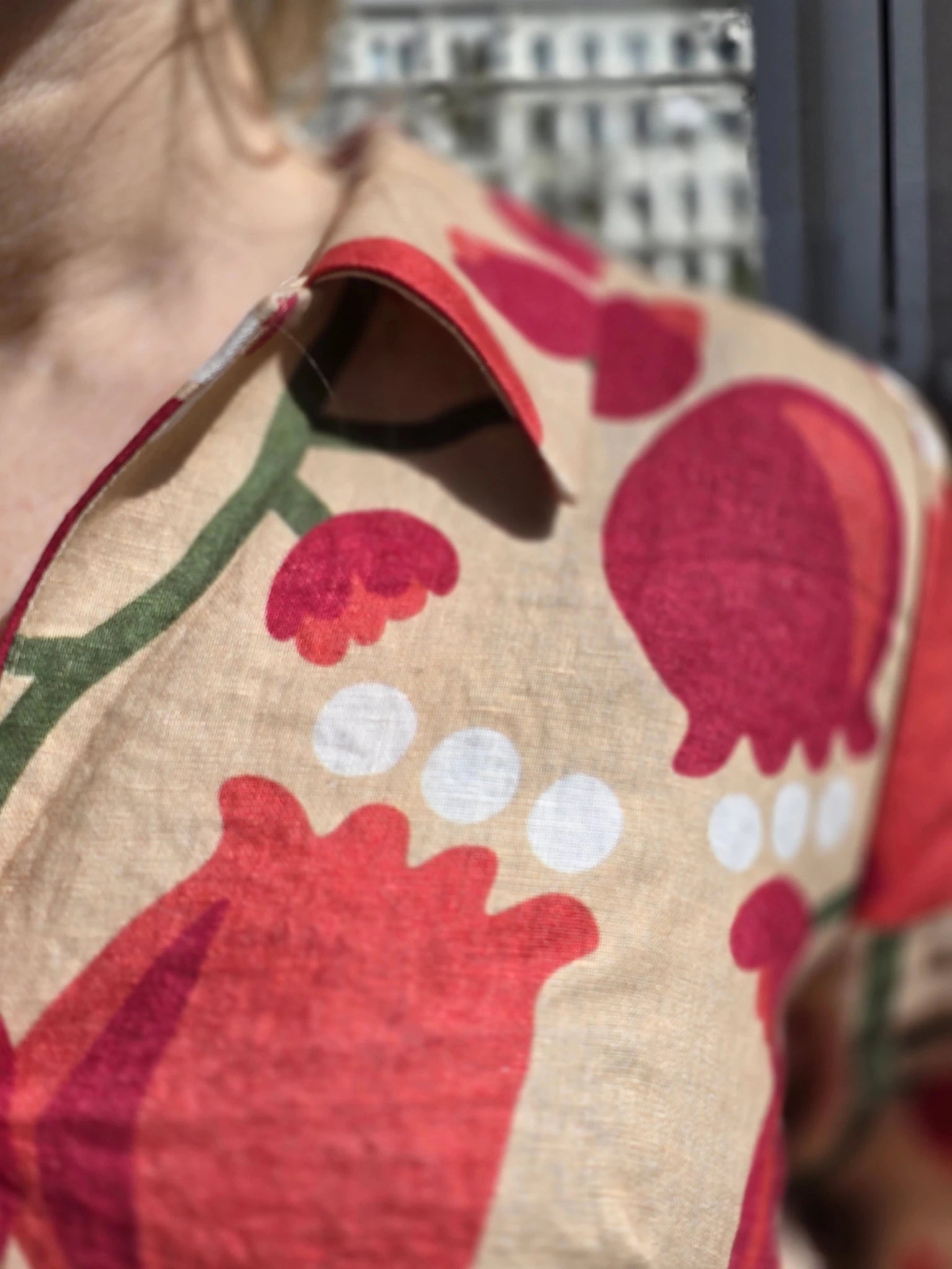 Rockklänning / Städrock Tulpan Sand | Rino Klänning i XS från Rino Design Sthlm