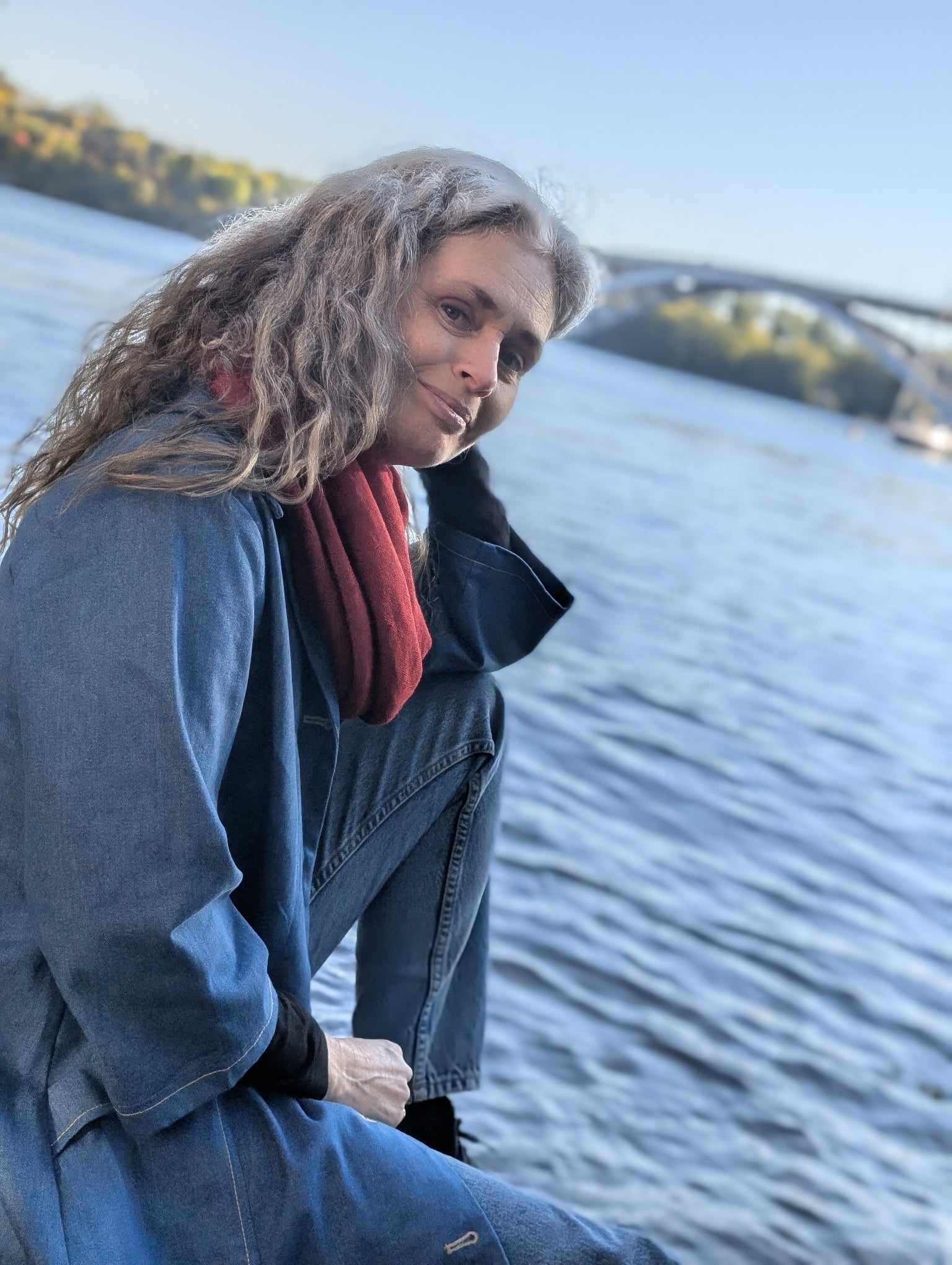 Rockklänning / Städrock Blå jeans | Rino Klänning i S från Rino Design Sthlm