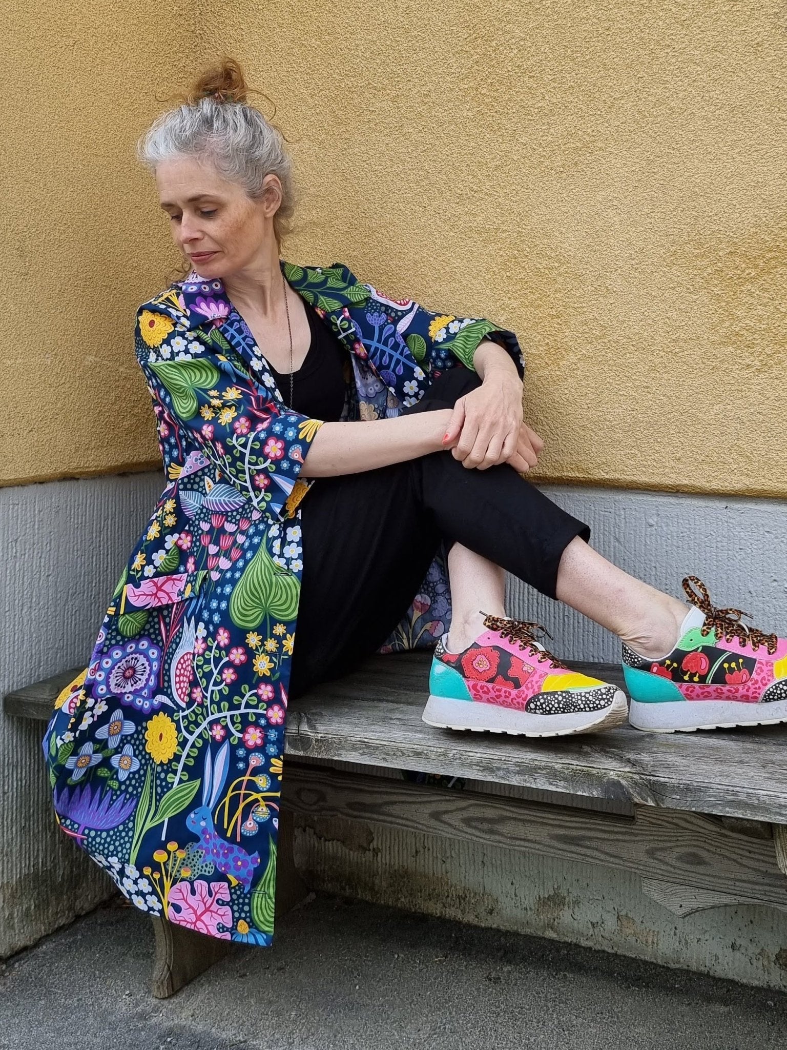 Rockklänning / Städrock Blå kanin - Rino Design Sthlm