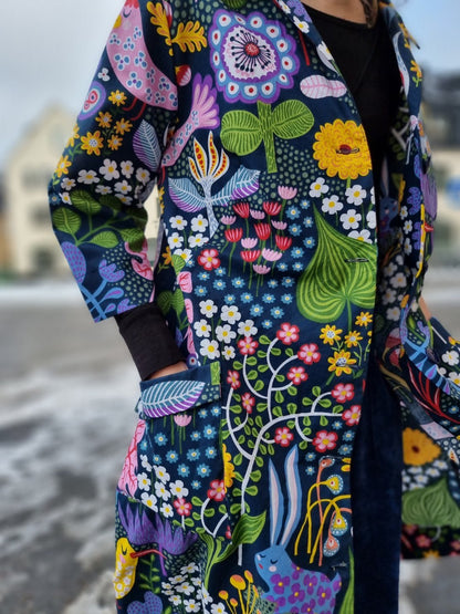 Rockklänning / Städrock Blå kanin - Rino Design Sthlm