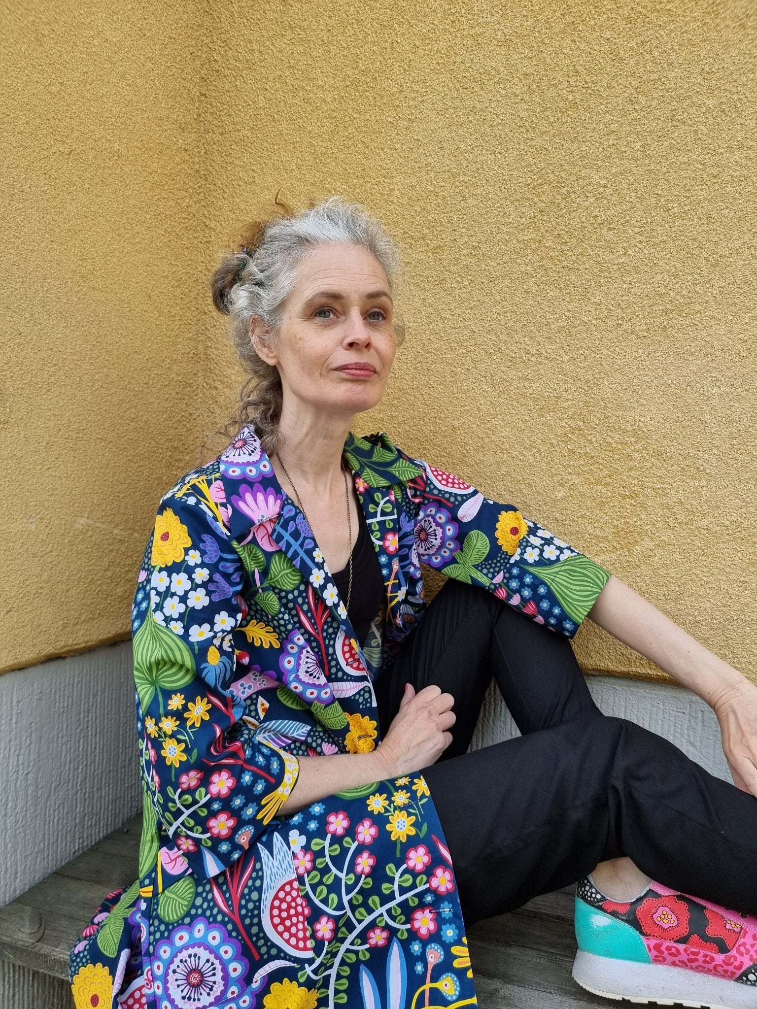 Rockklänning / Städrock Blå kanin - Rino Design Sthlm