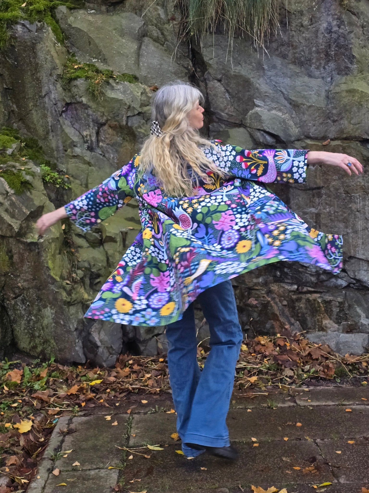 Rockklänning / Städrock Blå kanin - Rino Design Sthlm