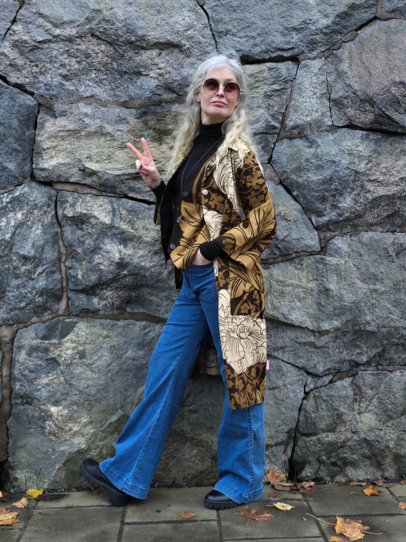 Rockklänning / Städrock Brun 70's - Rino Design Sthlm