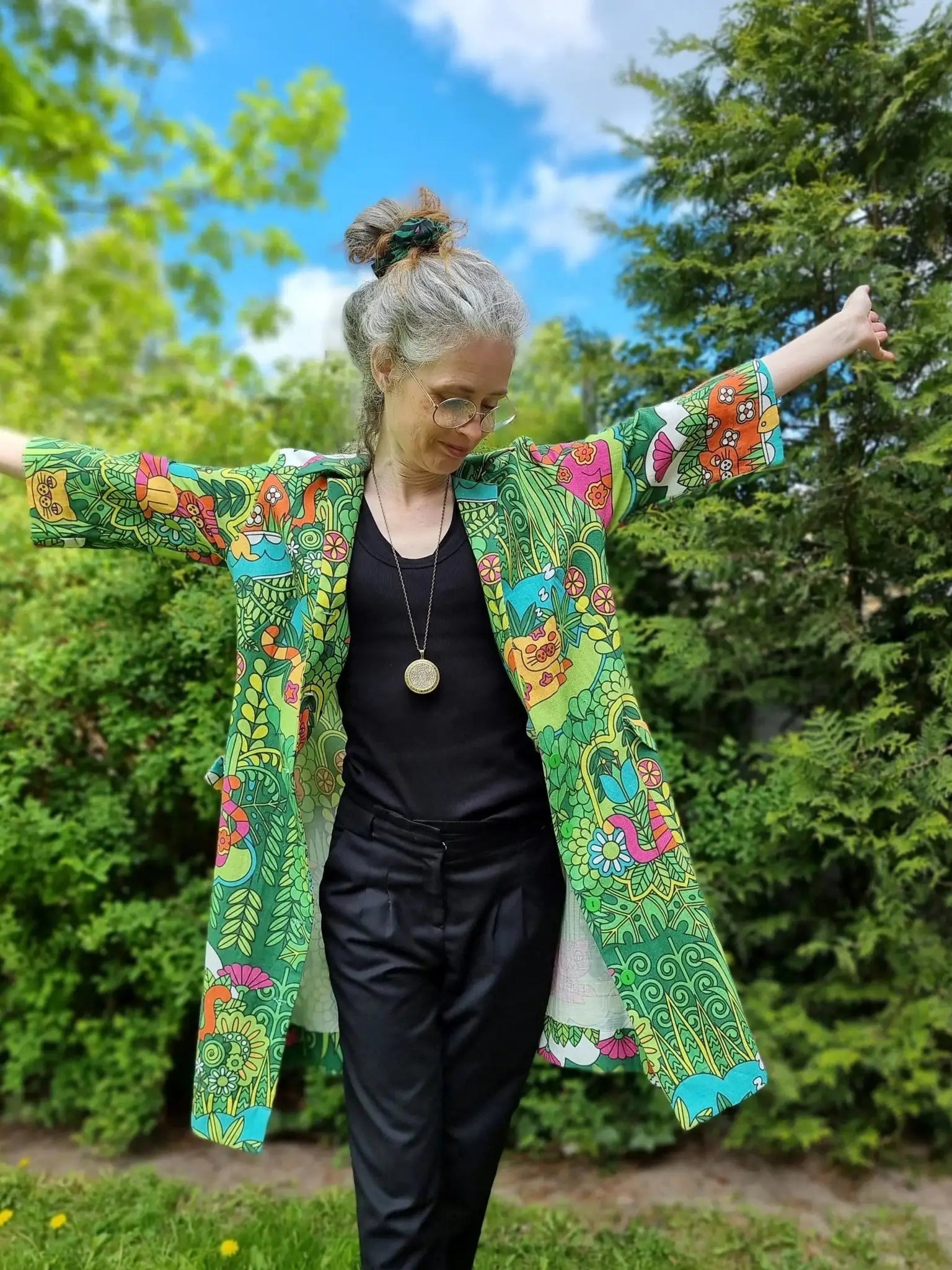 Rockklänning / Städrock Katt | Rino Klänning i S från Rino Design Sthlm