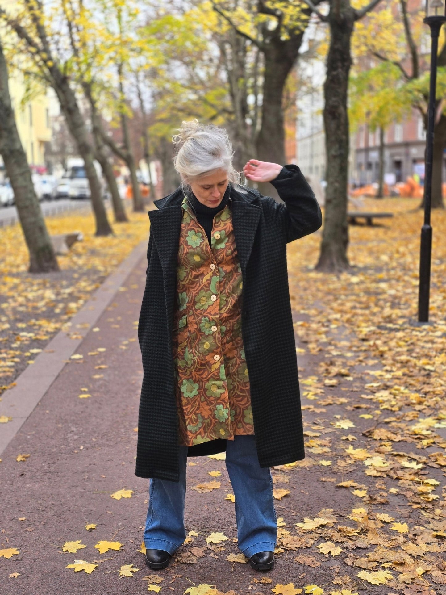 Rockklänning / Städrock lin Ranka by Rino - Rino Design Sthlm