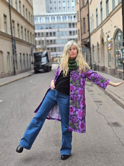 Rockklänning / Städrock linne Solblomma - Rino Design Sthlm