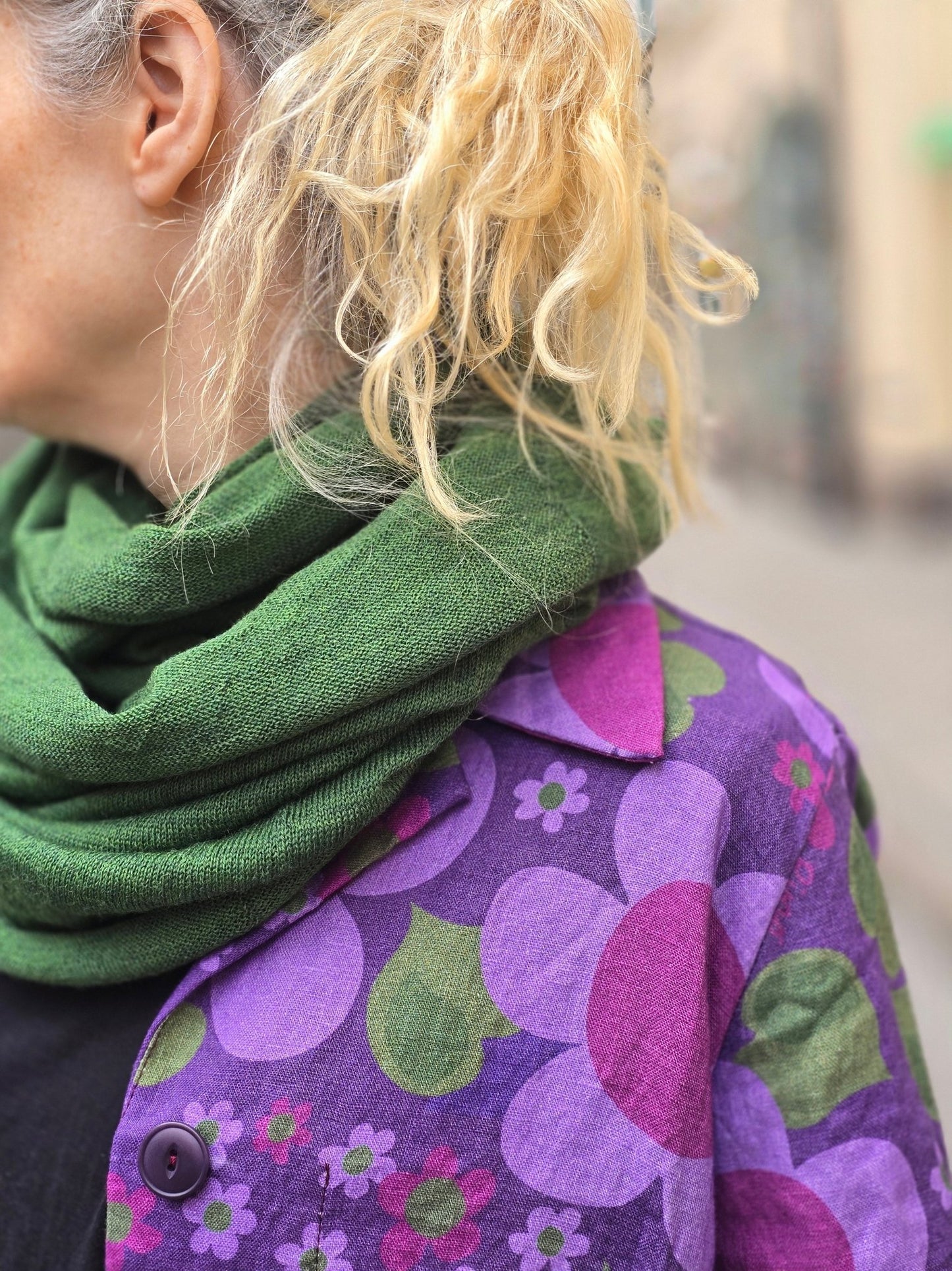 Rockklänning / Städrock linne Solblomma - Rino Design Sthlm