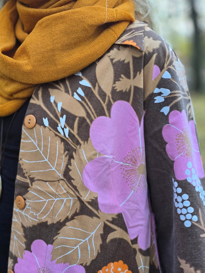 Rockklänning / Städrock Retro Blomma - Rino Design Sthlm