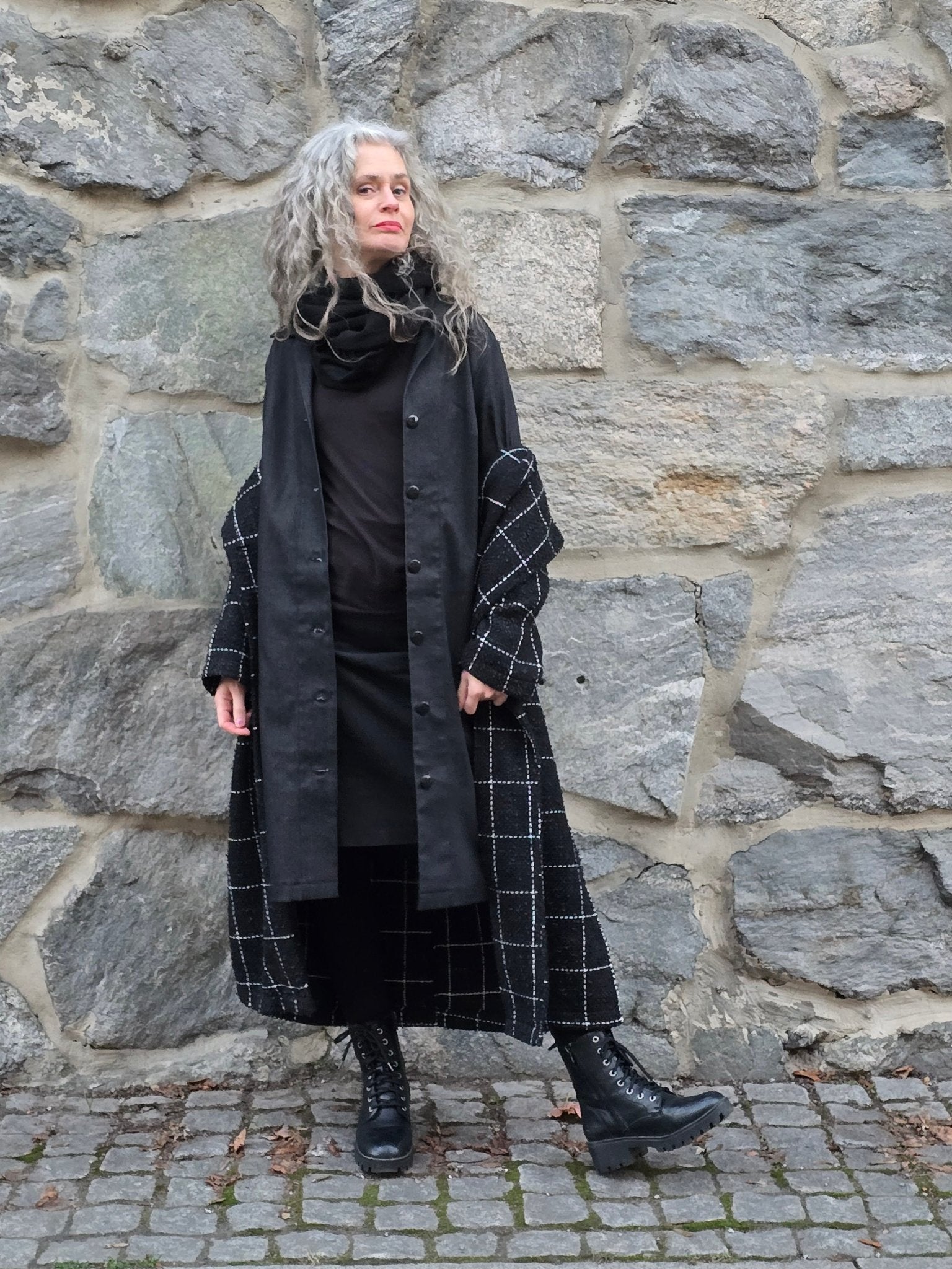 Rockklänning / Städrock Svart Denim | Rino Klänning i S från Rino Design Sthlm