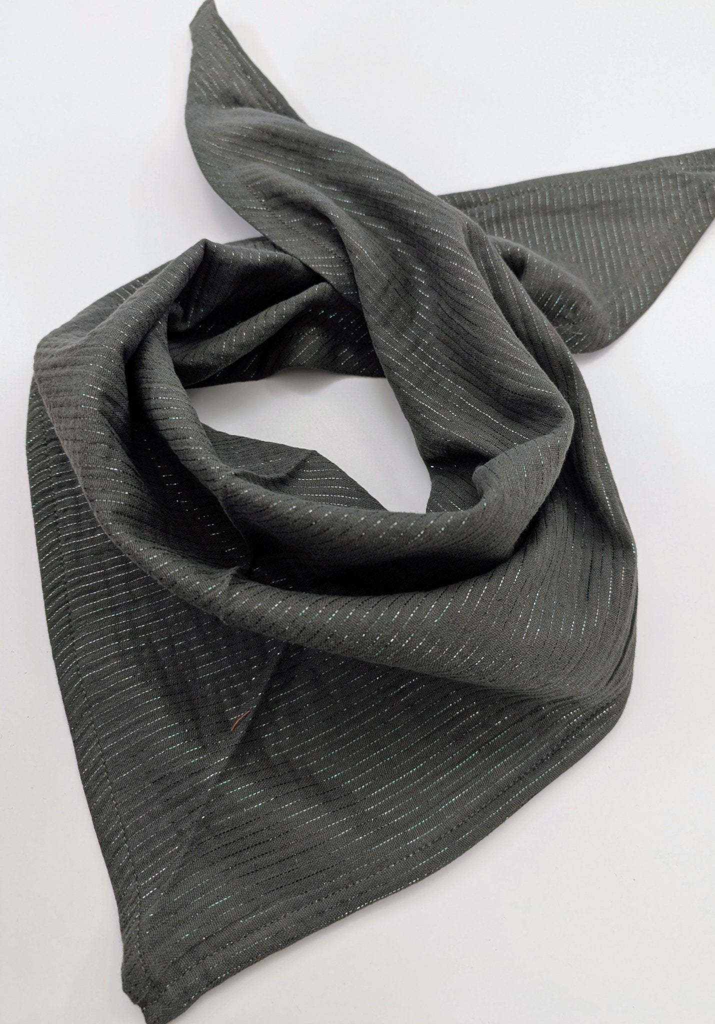 Sjal Muslin Liten Trekant Grönglitter | Rino Sjal i One size från Rino Design Sthlm