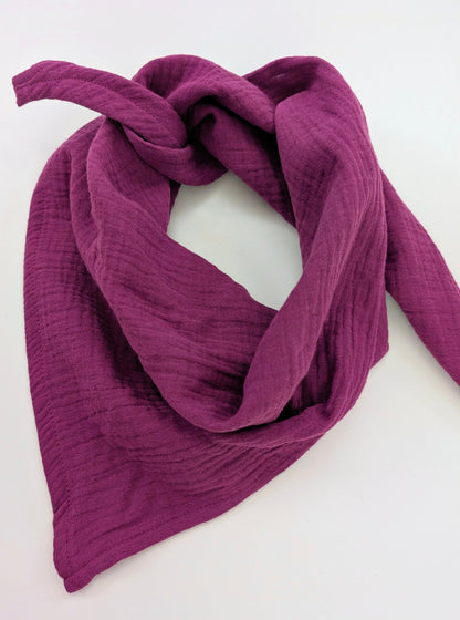 Sjal Muslin Liten Trekant Lila | Rino - Rino Design Sthlm