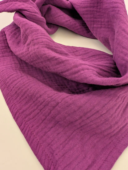 Sjal Muslin Liten Trekant Lila | Rino - Rino Design Sthlm