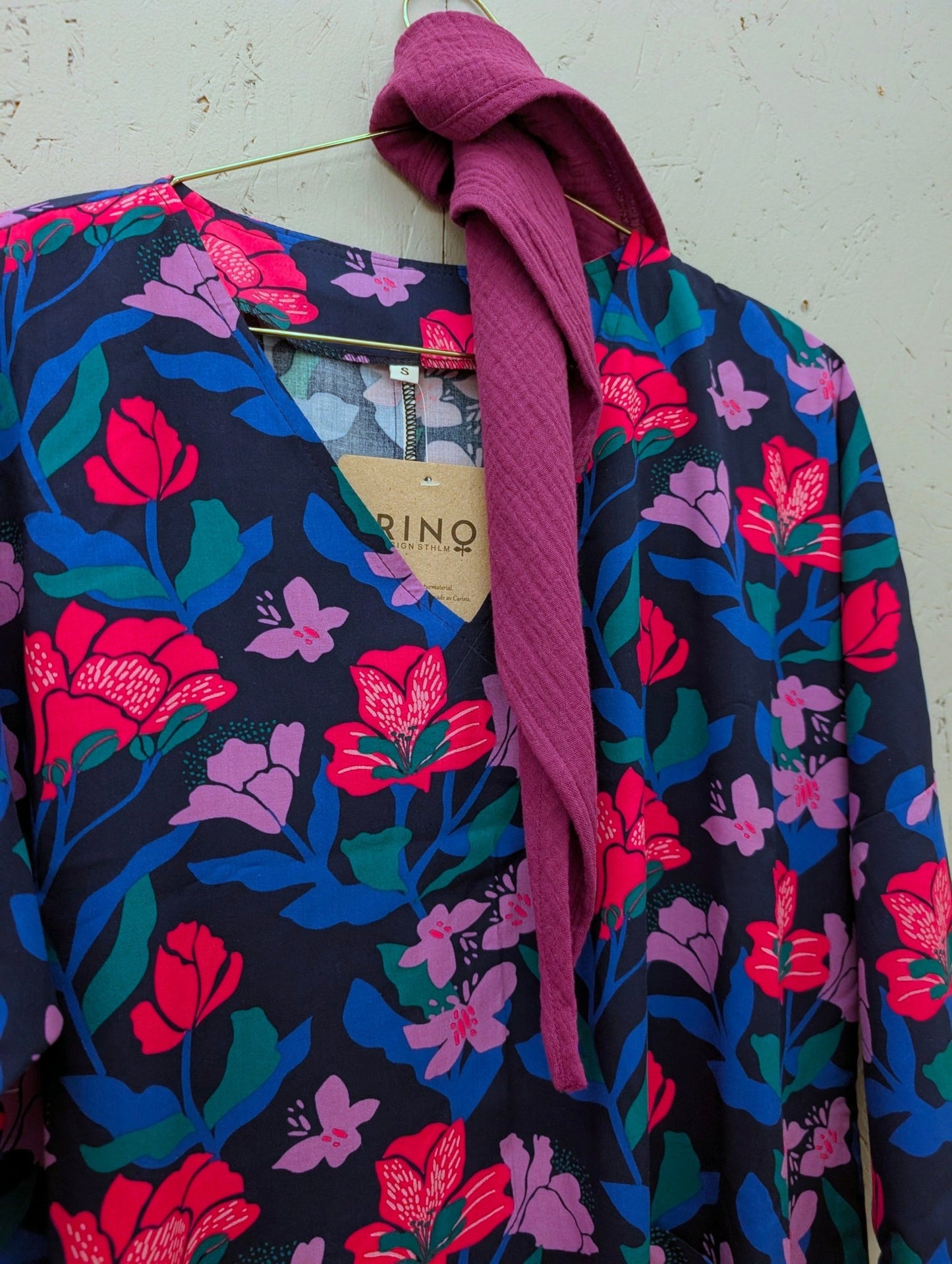 Sjal Muslin Liten Trekant Lila | Rino - Rino Design Sthlm