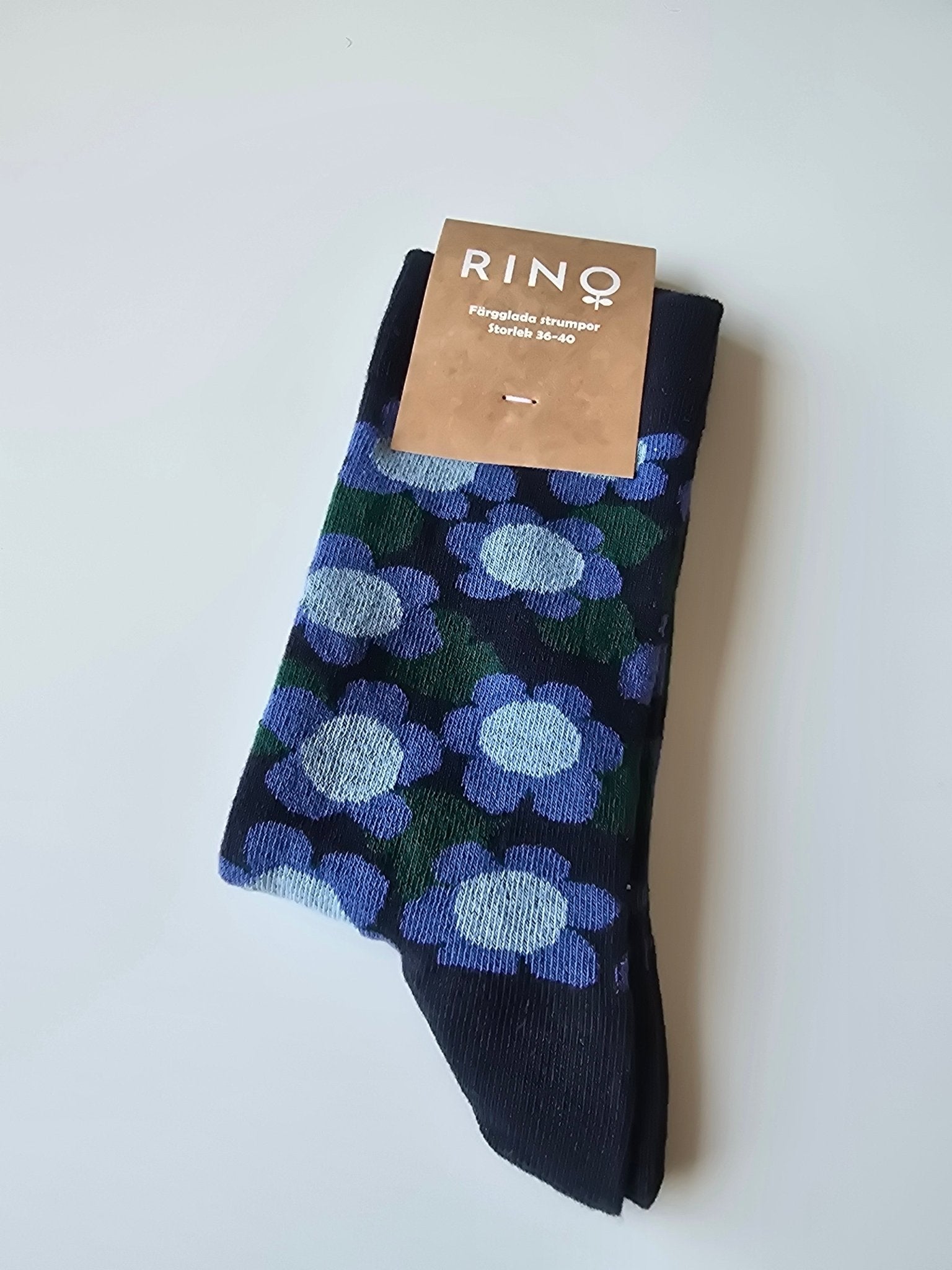 Strumpor Solblomma Blå | Rino Standard product i One size från Rino Design Sthlm
