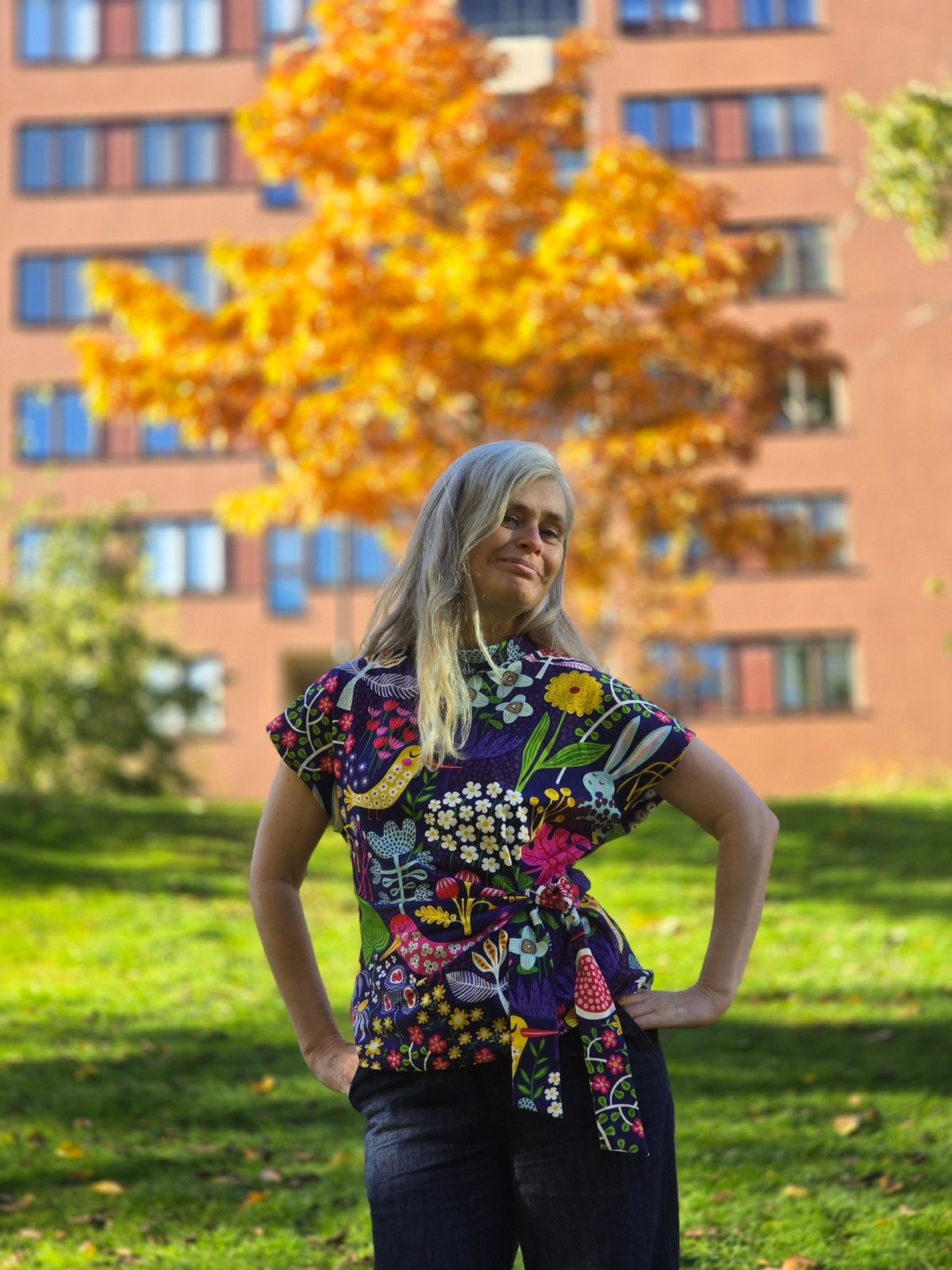 Top med knyt Night Garden | Rino Knyttop i S/M från Rino Design Sthlm