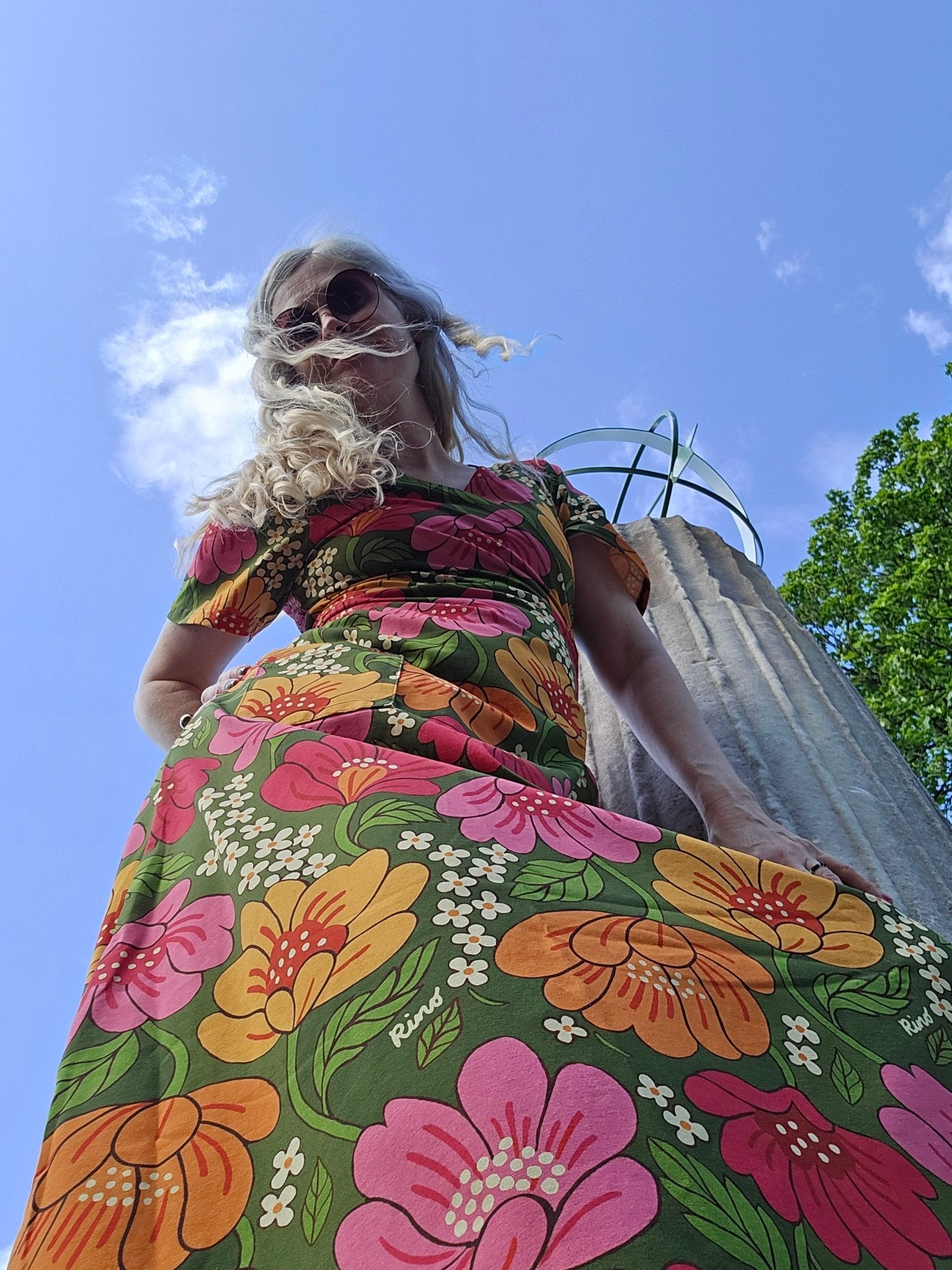 Trikåklänning lång Siwan Sommar | Rino Klänning i S från Rino Design Sthlm