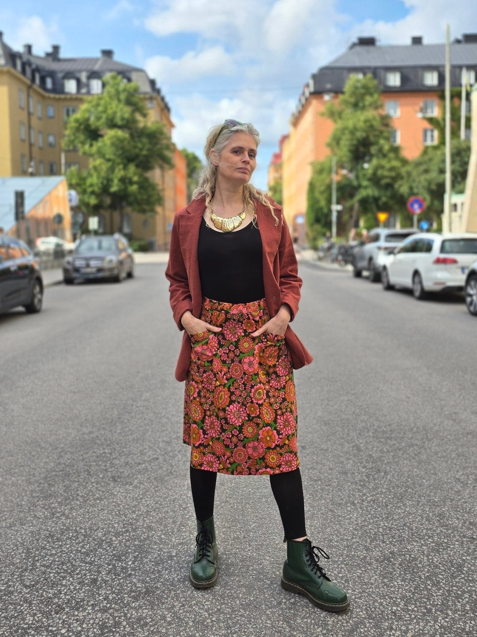 Trikåkjol Delaila | Rino Kjol trikå i S från Rino Design Sthlm